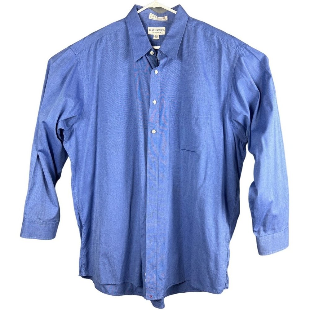 Hathaway Men's Long Button Down Shirt